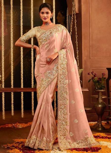 Cream Colour Sulakshmi Celebration New Latest Designer Dola Silk Heavy Exclusive Festive Wear Saree Collection 7605